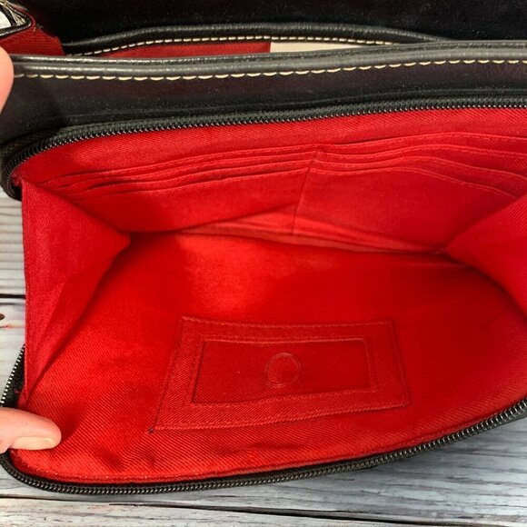 Liz Claiborne Get Organized Multifunction Crossbody Bag Black Faux Leather - Picture 14 of 16